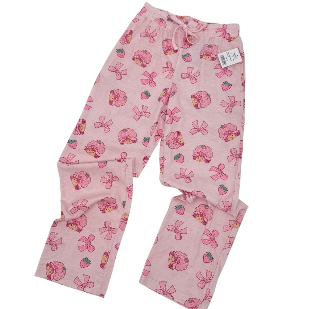 Strawberry Shortcake Womens Size XS Pajama Lounge sleep pink Pants NWT